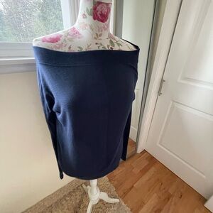 2 Athleta navy &black Long Sleeve Tops off shoulder M